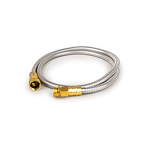 3FT Stainless Steel Garden Hose, 3/4 GHT Male to Female - size: 3FT