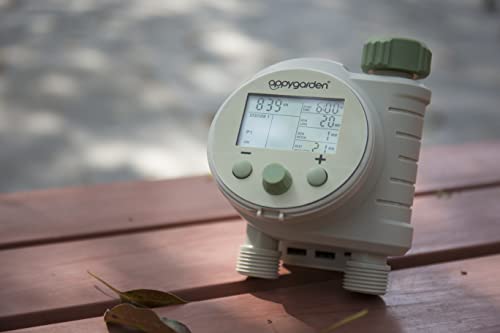 Appy Garden Edge 2 Plus Programmable Automatic Sprinkler Hose Faucet Timer (Double Port)