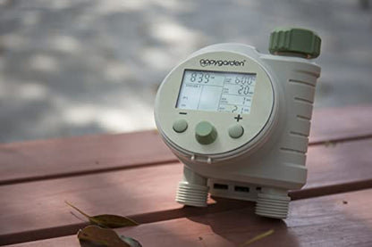 Appy Garden Edge 2 Plus Programmable Automatic Sprinkler Hose Faucet Timer (Double Port)