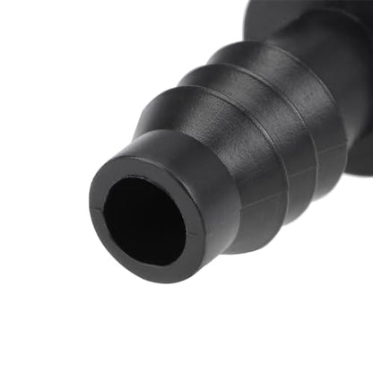 uxcell Barb Drip Straight and Tee Pipe Connector 8mm Inner Diameter Hose Fitting for Garden Agricultural Irrigation System, Plastic 1 Set
