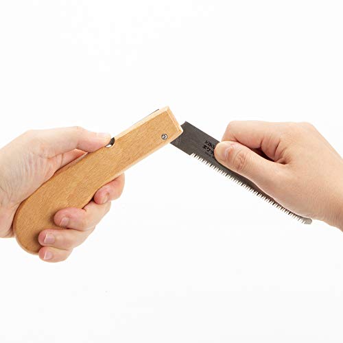 KAKURI Mini Folding Bamboo Saw 4", Small Japanese Pocket Hand Saw - style: Bamboo Cutting