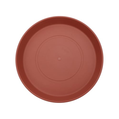 The HC Companies 7" Round Prima Plastic Plant Saucer - Indoor Outdoor Plant Trays for Pots - 7.09"x7.09"x0.87" in Clay - color: Clay, size: 7", style: Pack of 1