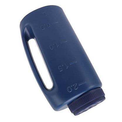 Hand Fertiliser Shaker, Hand-Held Grass Seed Shaker, For Spreading Salt and Juice Pot (Blue) - color: blue