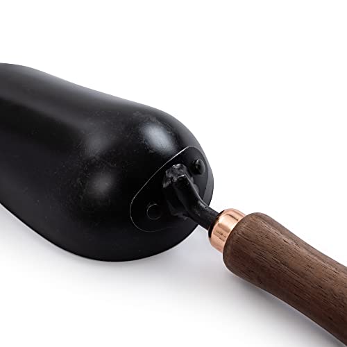 Barebones Garden Scoop - Garden Spoon - Stainless Steel Small Hand Shovel for Transplanting, Digging, and Planting - Great Home Gardening Hand Tools (Walnut/Black) - color: Walnut/Black, size: Garden Scoop