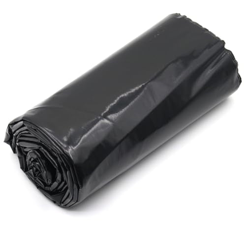 Feitore 4 Mil Black Plastic Sheeting, Garden Landscape Plastic, 3FT x 50FT - size: 3FT x 50FT