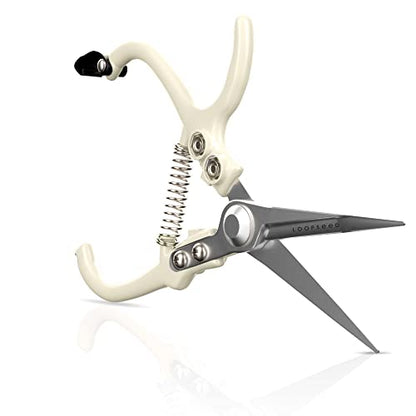 Precision Garden Trimming Scissors & Hand Pruner - Cream