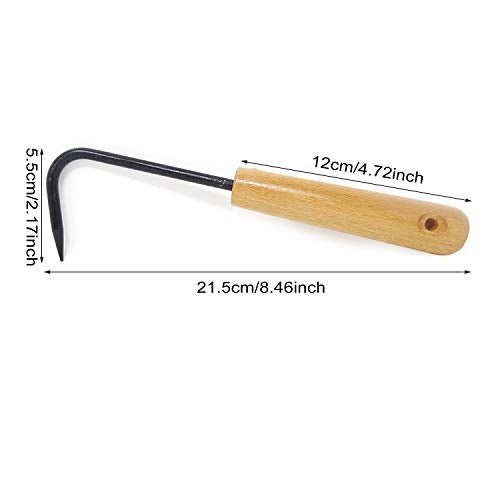 Honbay 1PCS Hand Weeder Single-Claw Weed Remover Tool Small Weeding Tool for Home Outdoor Garden (8.5")