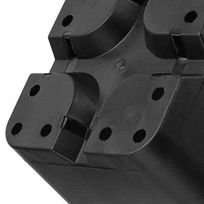 MOUYAT 5 Pack 5 Gallon Large Square Nursery Pots with Saucers, 12 x 12 Inch Black Plastic Plant Nursery Pots Garden Planter for Planting Flowers - color: Black, size: 5 Pack 5 Gallon