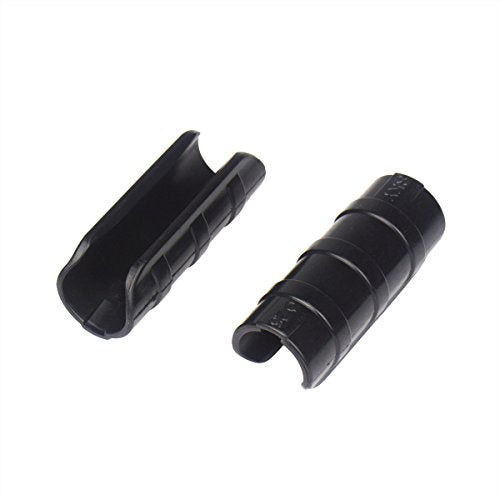 20pcs 32mm Black Rod Clip Plant Greenhouse Hoops Plastic Film Garden Support Frame Grow Row Plant Cover Netting Tunnel Fixed Pipe Clamps