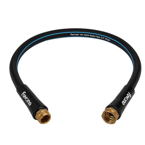 FEVONE 3 ft Lead-in Garden Hose, Leader Hose for Hose Reel - size: 3FT