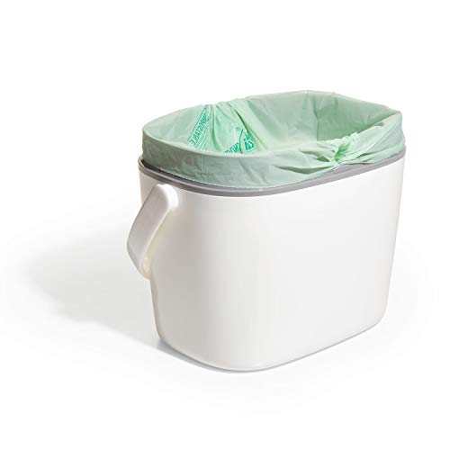 OXO Good Grips Easy-Clean Compost Bin, White, 1.75 Gal/6.62 L - color: White, size: 1.75 Gallon