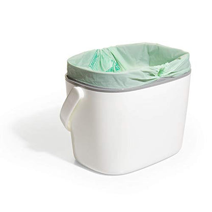 OXO Good Grips Easy-Clean Compost Bin, White, 1.75 Gal/6.62 L - color: White, size: 1.75 Gallon