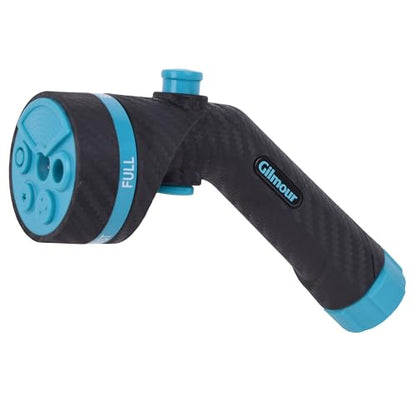 Gilmour Heavy Duty Button Control Garden Hose Nozzle with Swivel Connect