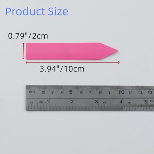 Plant Tags Labels, Reusable & Waterproof, Pink, 4 Inch-200 Pcs - color: Pink