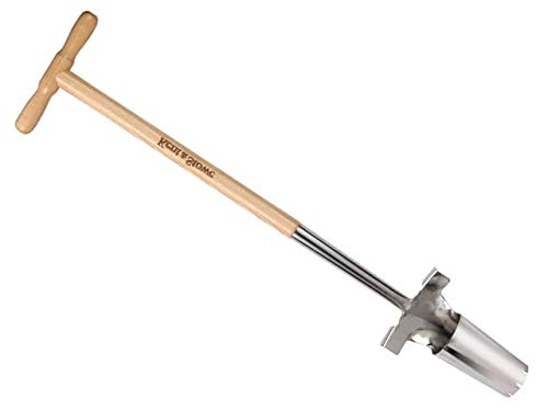 Kent & Stowe Long Handled Bulb Planter Stainless Steel
