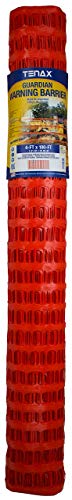 TENAX Guardian Economy Warning Barrier - Orange Mesh Fence Roll, Pallet of 80 Rolls