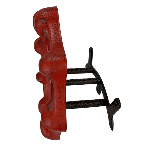 Zeckos Garden Hose Holder Faucet Spigot 11 Inch Cast Iron Red - color: Spigot - Red