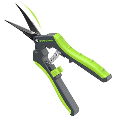 6.5" Pruning Shears for Gardening, Sharp Plant Trimming Scissors - size: 6.5 Inch Curved
