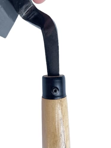 Left Handed Gardening Tools, Garden Hoe, Crack Weeder, Japanese Weeding Sickle, Grass Cutter Hand Tools for Lawn, Yard, Patio, Farming