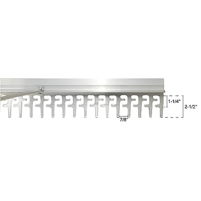 Extreme Max 3005.4236 48" Commercial-Grade Screening Rake for Beach and Lawn Care with 66" Handle - size: 48"