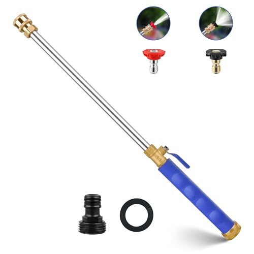 Jet Nozzle Power Washer for Garden Hose, High Pressure Hose Nozzle - color: Blue