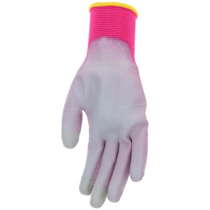 MUD Smart, Polyurethane Coating, Abrasion Resistance, Breathable, Touchscreen Compatible, Rasberry, Medium (028R/M)