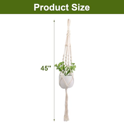 Macrame Plant Hanger, 45 Inch, Set of 2