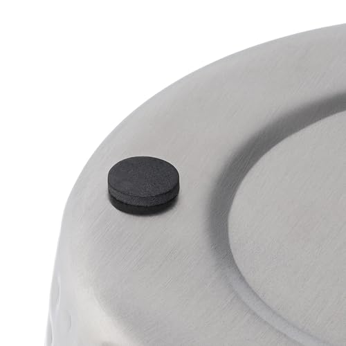 happimess Riley 2 Gal Hammered Steel Bin 10" H, Brushed Steel - color: Brushed Steel, size: Set of 1