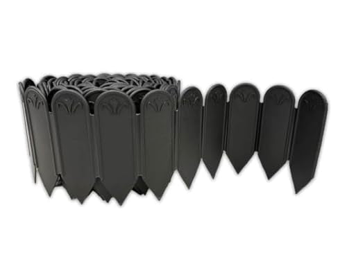 DAIM FlexWall Edge Landscape Edging, Garden Edging, Black, 6" x 16.5 ft - size: 6" x 16.5 ft