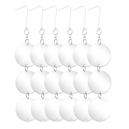 OFFO Reflective Bird Scare Discs Set, 18 PCS Double-Sided Reflective Devices for Outside, Bird Reflectors to Keep Pigeon and Woodpecker Away from Garden or Yard, Porch, Outdoor