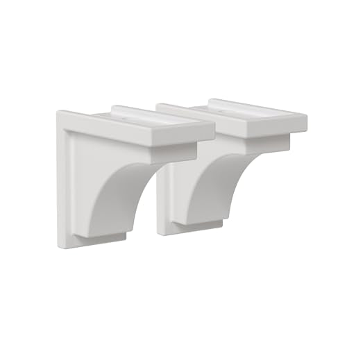 Mayne Nantucket Decorative Corbels, White, 2-Pack - color: White