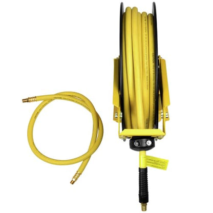 DeWalt DXCM024-0343 Double Arm Hose Reel with 3/8” x 50’ Premium Rubber Hose