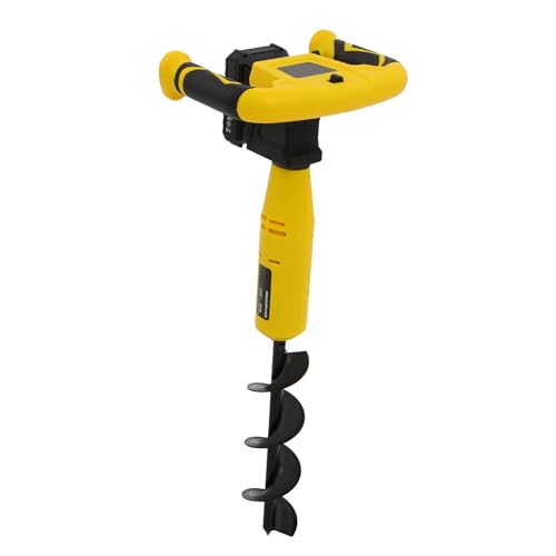 20V Cordless Electric Post Hole Digger with Auger Bit, 350W Motor, Battery-Powered, with Drill Bit and Lithium Battery