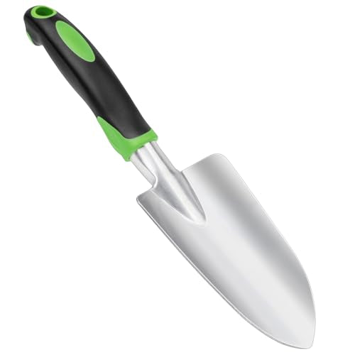 Garden Shovel Hand Trowel, Heavy Duty Hand Shovel with Ergonomic Handle,Garden Shovels for Digging, Rust Resistant Garden Spade Garden Tools for Garden Work, Green - style: Trowel-Green