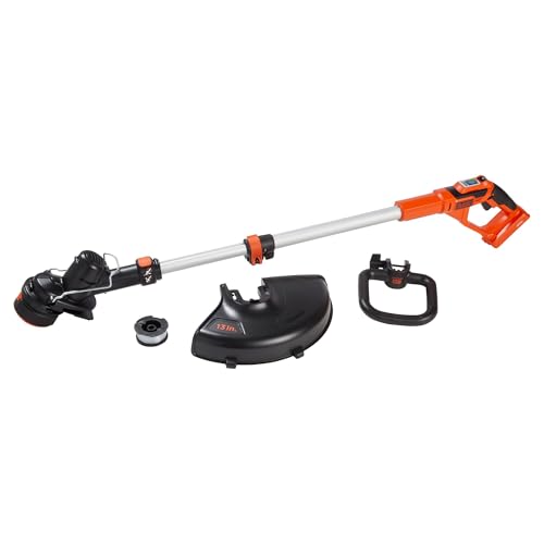 BLACK+DECKER 40V MAX String Trimmer and Lawn Edger, 13 Inch Weed Eater, Far Reach, Battery and Charger Not Included (LST136B) - style: Bare Tool Only
