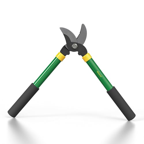 Miracle-Gro 15 in. Bypass Lopper for Tree Branch Trimming and Pruning – Heavy-Duty Branch Cutter with Ultra-Sharp Carbon Steel Blade, 1 in. Cutting Capacity and Comfort Grip Handles - style: Bypass Lopper 15"