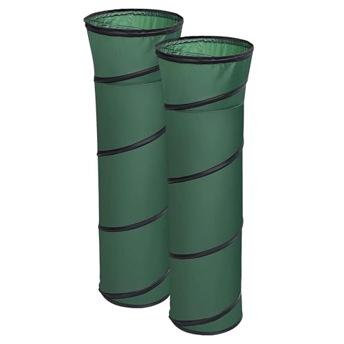 2 Pcs Leaf Bag Funnel Holder, Lawn Bag Chute Stand for 30 Gal Paper Bags - color: 2 Pcs