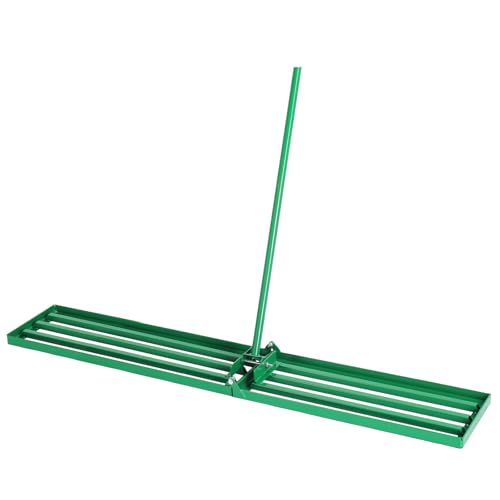 Outvita 48" x 10" Lawn Leveling Rake, Level Lawn Tool - style: 48"x10"