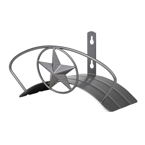 Yard Butler Heavy Duty Wall-Mounted Hose Hanger - Star Design, Silver - color: Silver, size: Star