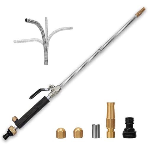 39'' High Pressure Washer Hose Attachment Jet Nozzle Sprayer Wand - color: Black-Extend