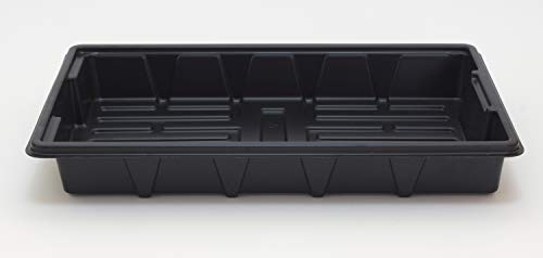 6 Pack Premium Quality Seedling Trays, Microgreens Growing Trays, No Drain Holes, Heavy Duty, Durable Plastic, 1.5mm Thick, Plants Drip Tray, Best for Sprouting Vegetables and Wheatgrass