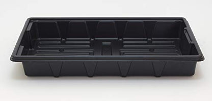 6 Pack Premium Quality Seedling Trays, Microgreens Growing Trays, No Drain Holes, Heavy Duty, Durable Plastic, 1.5mm Thick, Plants Drip Tray, Best for Sprouting Vegetables and Wheatgrass