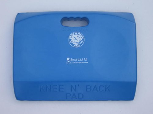 Inc 2" thick closed cell foam Knee N' Back Pad for Working on your Knees (Blue) Made in USA - color: Blue