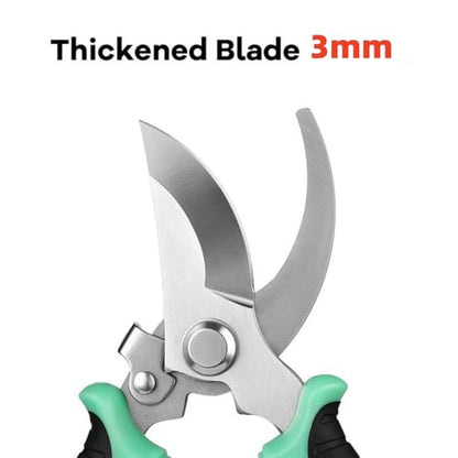 Pruning Shears 3MM, Garden Shears 7.5" Professional Stainless Steel Pruning Shears for Gardening, Sharp Handheld Heavy Duty Garden Hedge Clippers/Scissors Pruners Tools