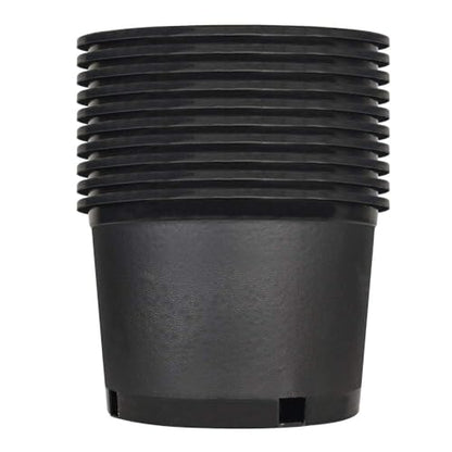 2 gallon Plant Nursery Pot 10-Pack 2 Gallon Short Plastic Garden Planter Pots Flower Seedling Injection Molded Container Seed Starting Pot Set for Indoor Outdoor Plants Seedlings Vegetables Black - size: Short 2 Gallon