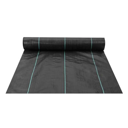 VEVOR Weed Barrier Landscape Fabric, 3x300 FT Heavy Duty Garden Weed Fabric, 3.2Oz Woven Weed Control Fabric, Weed Blocker Mat, Easy Setup, Durable PP Gardening Fabric for Driveway Ground Cover, Black - size: 3FT*300FT-3.2OZ