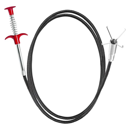 118-Inch Flexible Grabber Claw Tool Reacher with 4 Claws for Sink, Drains - style: 118 IN