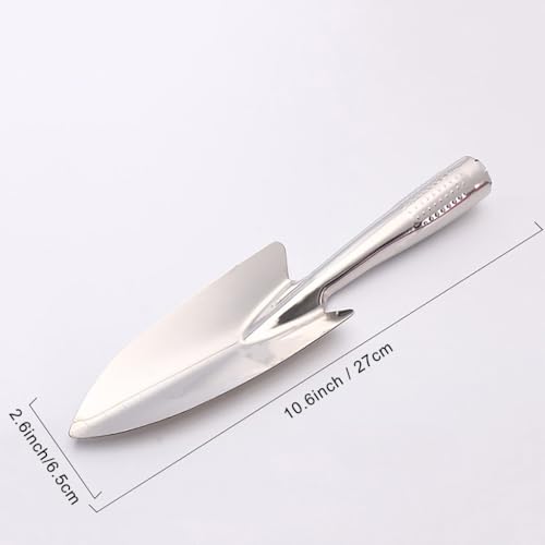 Stainless Gardening Shovel 3Pcs Set,Heavy Duty One-Piece Small Garden Trowel Hand Shovel Gardening Tools for Planting, Digging, Weeding, Moving and Smoothing, Gardening Gifts for Women