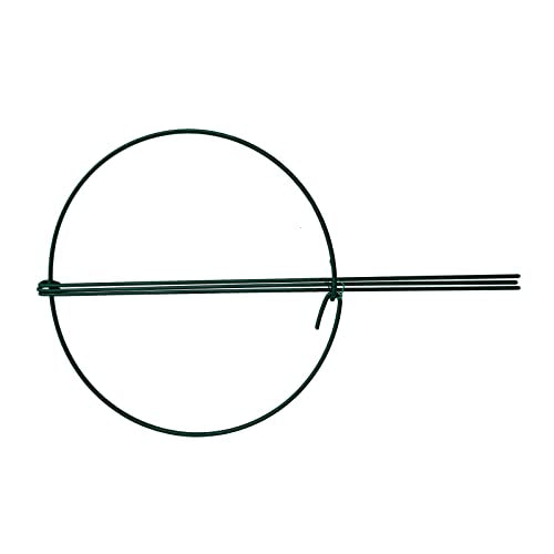 10 Pack 10" Wide x 16" High Peony Cage Rings Garden Plant Support Brace Round Metal Plant Stakes Rings, Strong Large Garden Supports for Flowers, Peonies, Rose, Lily - size: 10"x16" Pack of 10