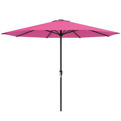 AreShark 12FT Large Outdoor Patio Umbrella, Pool Umbrellas, Rose Pink - color: Rose Pink, size: 12FT